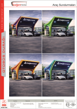 Araç şarj istasyonu sundurma imalatı