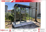 Metal Bus Stop Shelter