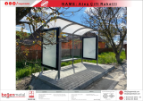 <div>
	Attached Galvanized Metal Bus Stop includes:</div>
<div>
	&nbsp;</div>
<div>
	-Steel box profile construction system</div>
<div>
	&nbsp;</div>
<div>
	-6mm tempered glass</div>
<div>
	&nbsp;</div>
<div>
	-10mm polycarbonate roofing</div>
<div>
	&nbsp;</div>
<div>
	-Metal sitting bench</div>
<div>
	&nbsp;</div>
<div>
	-Electrostatic paint application in desired color</div>
<div>
	&nbsp;</div>
<div>
	-Two Advertising Panels with LED Lighting which can be seen at evening/night.</div>
